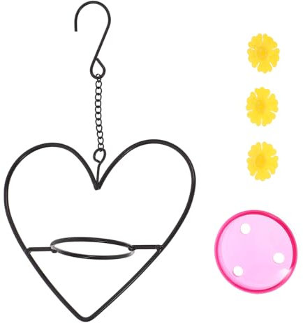 Happyyami Hängender Hummingbird Feeder Aus Wasserspender Für Vögel Dekoratives Futterhaus Für Garten Terrasse Und Balkon Einfach Zu Reinigen Für Vogelbeobachtung Und Gartendekoration