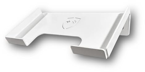 GAMESHIELDZ Wall Mount Bracket & Steel Handheld Console Display Holder - White Finish – Compatible with Nintendo DS Lite & Nintendo DSi – Folded Design with Cable Access – UK Made