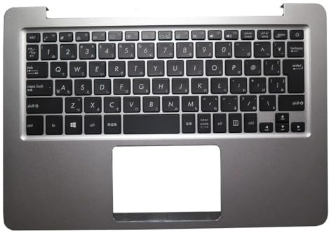 ZHXOZYF Laptop PalmRest & Tastatur Für ASUS UX310UA UX410UA UX3410UA Grau Top Case Japanischen JP Schwarz Mit Backlit(UX310UA)