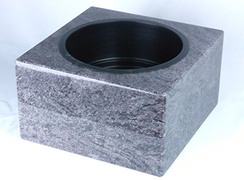 designgrab Karree Coupelle funéraire en granit Orion 30 x 30 cm
