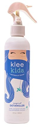 Klee Kids Natural Magical Detangler with Coconut Oil, Marshmallow Extract and Other Organic and Natural Botanicals. 8 oz. Toxin Free. NO Sulfate, NO Parabens, NO Artificial Fragrances