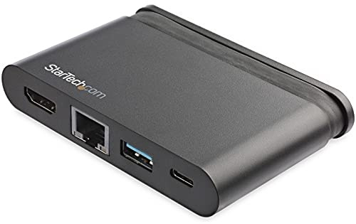 StarTech Mini Dock USB-C HDMI 4K Ultrawide, 100W PD, GbE, USB-A/C | Alimentazione 100W, Supporto monitor ultrawide, Compatibile Thunderbolt 3