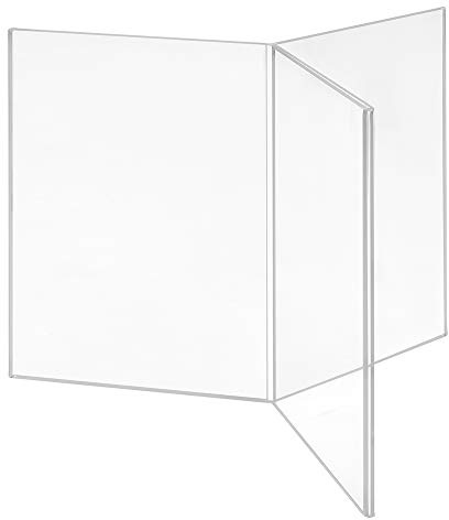 Zeigis Menükartenhalter 3-Seitig DIN A5 / Sternform - Acrylglas | Einschubformat: 6x 148x210mm oder 3x A4 mittig gefaltet / UV-beständiges glasklares Acryl / Restaurant, Bistro