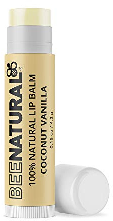 Bee Natural - 100% natürlicher feuchtigkeitsspendender Lippenbalsam, Kokosnuss-Vanille-Geschmack, 4,2 g
