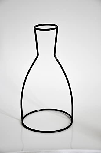Out of Line Vases Black Iron Line Minimalist Silhouette Vases Candle Holders (Hyacinth)