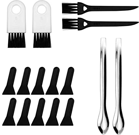 Brushes Scrapers Spoons Set for Herb Grinder Pipe Cleaners Tool Pollen Kit for Herb Grinder (17)