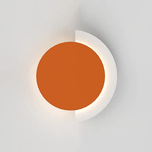 Jadssox nordische LED-Wandleuchte runde Wandleuchte Minimalistische Macaron-Wandhalterung, Wohnzimmer, Schlafzimmer, Nachttisch, Wohnkultur, Wandleuchte, 16-W-Innenwand-Wash-Licht