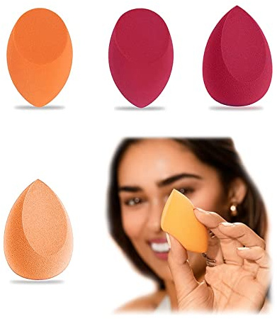 Eponge Maquillage Fond De Teint | Beauty Blender Maquillage Applicateur Fond De Teint | Éponge Maquillage Accessoires De Maquillage | Eponge Maquillage Fond De Teint Blender Blender Eponge 4 Pcs
