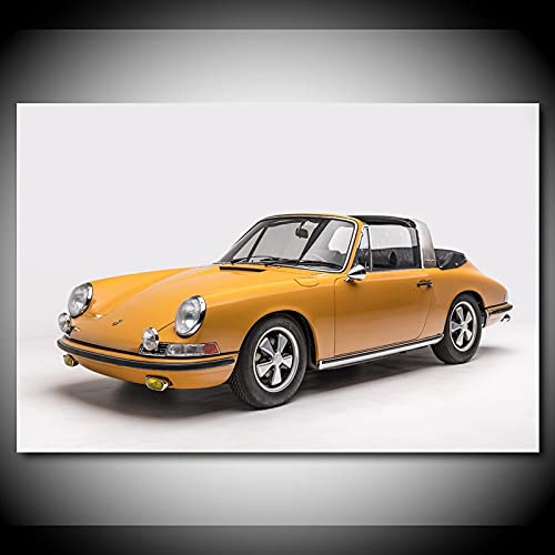 FREPEG Modernes Poster, Wandkunst, Gemälde, Bild, Supercars, Retro-Auto, Porsches 911, Poster, Leinwanddruck für Wohnkultur, 40 x 60 cm, ohne Rahmen
