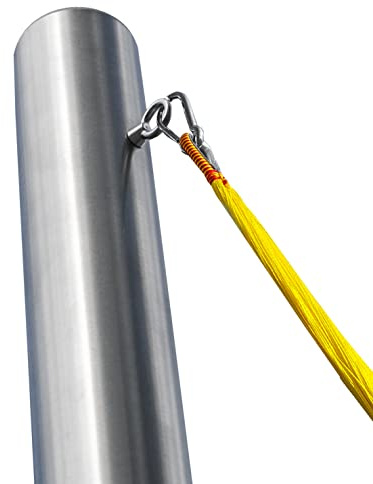 Pina DESIGN seit 1979 - 1x Pfosten für Hängematte, wetterfester Hängematten Mast zur Befestigung | Outdoor Gestell (2,5m Pfosten – für 2 Personen & Hängemattenlänge max. 390cm, Ohne Bodenhülse)