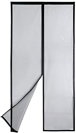 Apalus VP Fliegengitter Tür, Magnet Insektenschutz Balkontür 120x210 cm, 2 x Langlebiger als der Apalus Klassiker, Katzenkrallen Sicher, Stärkere Magneten, 3.8 cm Breites Klettband, Nicht Kürzbar