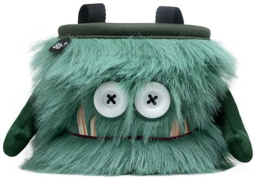8BPLUS Sac à magnésie pour Escalade, Bloc, Ceinture et boîte Cadeau Inclus - Large Ouverture - Porte-Brosse pour gauchers et droitiers (Flint)