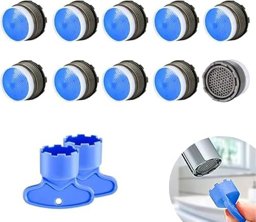 16.5mm 10erPack WasserhahnLuftsprudler WasserhahnSieb LuftsprudlerSpritzaufsatz KüchenspüleLuftsprudler BelüftungsWasserhahnLuftsprudler LuftsprudlerEinsatz Passend für die meisten Wasserhähne