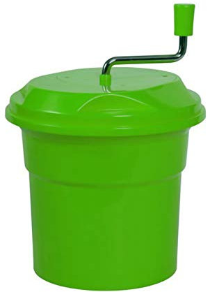 25L Large Salad Spinner Manual Lettuce Dryer for Restaurants - Commercial Grade Jumbo Capacity Vegetable and Fruit Spinner