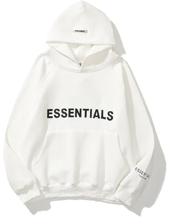 Sybnwnwm Hip Hop Grafisk Huvtröja Bokstäver Tryck Huvtröjor Streetwear Långärmad Pullover Harajuku Huvtröja Med Huva, Vitt, S