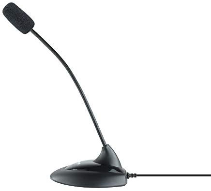 Levitantes Microphone - Microphone multimédia Flexible Noir, Connexion USB, Son, Design réglable et Portable, idéal pour Les enregistrements et Les conférences