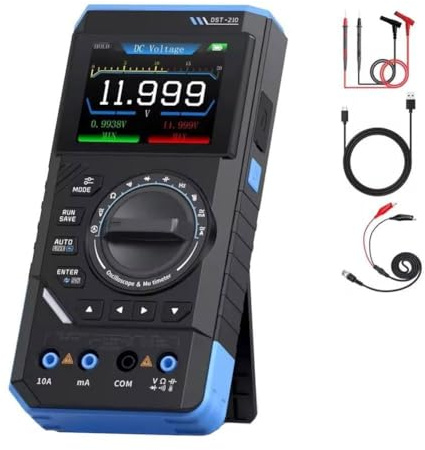 UTTASU Fnirsis Dst-210 Oscilloscope numérique 3 en 1 19999 Compte 10 MHz 48 Msps Oscilloscope automobile portable Outil électrique