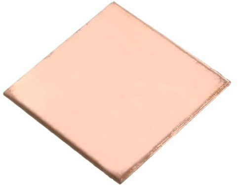 Cale Thermique en cuivre, Lot de 10 Pads Thermiques en cuivre différentes Tailles for GPU, CPU et processeur d'ordinateur Portable(0.5x15x15mm)