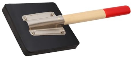 Hemobllo Rubber Clapper Board Tiles Paving Construction Tool with Wooden Handle Flooring Installation Mallet Tiling Tool for Professional Tile Laying and Masonry Work