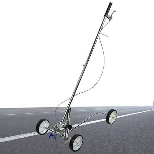 Machine de marquage routier manuelle avec pistolet pulvérisateur - Outil de dessin de ligne de peinture froide pour voies de circulation dans les écoles, les usines, le stationnement