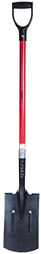 Iwetec Gambit Spaten mit Fiberglasstiel - aus gehärtetem Kohlenstoffstahl - Gesamtlänge 125cm