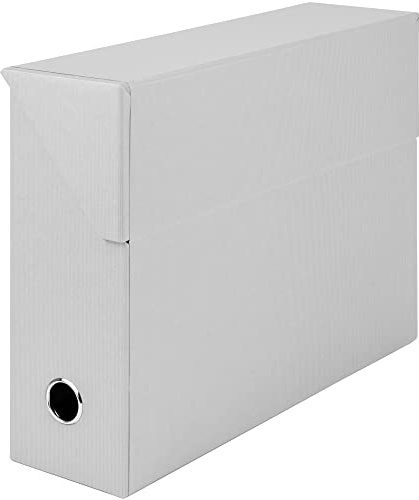 Rössler SOHO Archivbox A4 |Aufbewahrungsbox mit Deckel Pappe | Dokumentenbox A4 | Box mit Deckel | Aufbewahrungsbox mit Deckel Karton | 335 x 95 x 255 mm | 1 Stück | Farbe: Grau | Stone | Aufbewahrungsbox mit Deckel aus Karton für Dokumente, Unterlagen, Akten und Bürobedarf