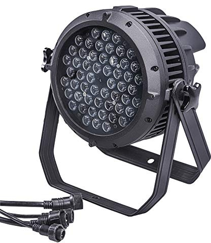Led Par Scheinwerfer IP67 Wasserdichte Bühnenlichter, 54 LED RGBW DMX512 LED Strahler Bühnenlicht Party Licht Scheinwerfer Beleuchtung für Party Beleuchtungen