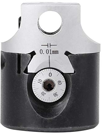 Bohrfutter, Standbohrmaschine, Fräsmaschine Feineinstellbarer Bohrkopf mit 2 Zoll Ausbohrkopf Bohrständer Mit Bohrfutter Bohrkopf für MT2 MT3 R8 Schaft Geeignet