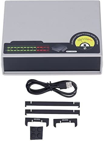EVTSCAN Music Spectrum Meter Aluminium LED Line Stereo Sound Indicator 56 Bit Grün für CD-Player
