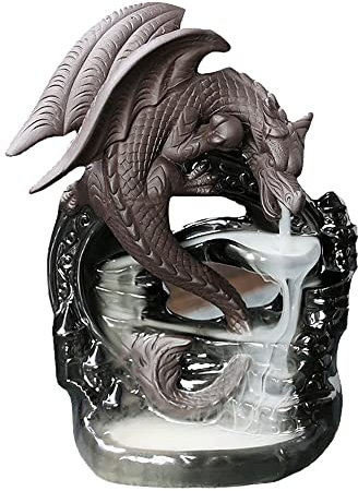Drachen Dekor Wasserfall RäUcher Halter RäUchergefäß RäUchergefäß Fackel RäUcherstäBchen Meditation RüCkfluss