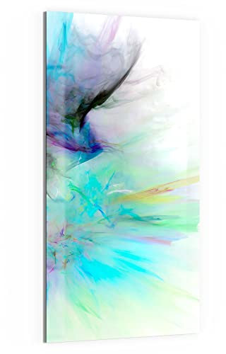 DEQORI Glas-Magnettafel | 50x100 cm groß | Motiv Supernova der Farben | Memo-Board aus Glas | Magnetboard inkl. Magnete, Stift & Tuch für Küche & Büro | Tafel magnetisch & beschreibbar