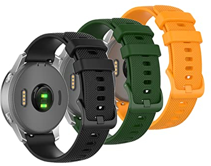 Muovrto Silikon Armband für Garmin Forerunner 255S/Venu 2S/Vivoactive 4S, Smartwatch Ersatzarmbänder für Garmin vivomove 3S/Actives