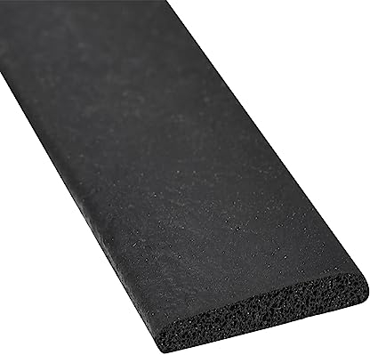 sourcing map EPDM Schaumstoff Gummi Dichtstreifen Wetterstreifen für Tür und Fenster Schiebetür Schalldicht Schalldämmung Tür Dichtung 0.59 Breite x 157.48 Lang x 0.11 Dicke Schwarz