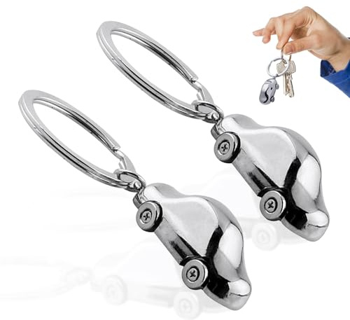 KRYMSON 2 Stück Metall-Auto-Schlüsselanhänger, Auto-Schlüsselanhänger, Herren-Autogeschenke, Auto-Schlüsselanhänger, geeignet für Männer und Frauen zum Aufhängen an Rucksäcken und Handtaschen