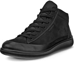 ECCO Botas Soft Zero WAnkle para mujer, Black, 38 EU