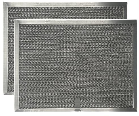 WINDON BAY Range Hood Filter Replacement - Compatible with Br-oan 8.5 x 11.25 x 3/8 Inches Aluminum Charcoal Combo Filters (2-Pack)