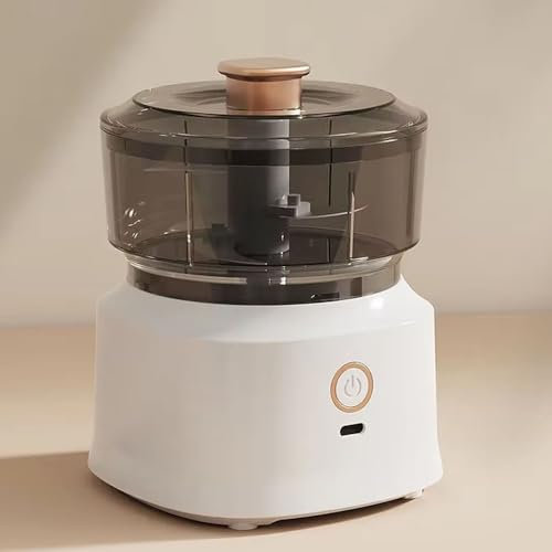 Mini picadora eléctrica de alimentos - Molinillo de ajo de carga USB, picador de verduras de 350 ml, herramienta de cocina automática a prueba de salpicaduras para cebollas, carne, especias, ajo y