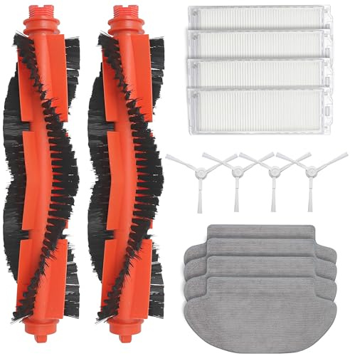 Accessories Compatible with Xiaomi Robot Vacuum S10 S12 B106GL, Main Side Brush Rag Mop Cloth Hepa Filter Sweeping, Robot Replacement Spare Parts Set (Color: 14pcs)