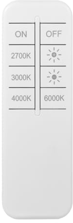 2.4GHz LED-Fernbedienung 10m Reichweite, 4 Farbtemperaturen (2700K-6000K) | Helligkeitssteuerung 1-100%（1er Pack）