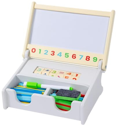 Harilla Boîte de comptage en bois, jouet éducatif, tableaux numériques, cadeaux, addition et soustraction, outils mathématiques pour les enfants de 3, 4 et 5