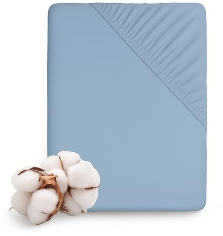 Sabana Bajera Algodón 100%, Bajera Ajustable 90x200, Cotton 100% 200 Hilos, Tejido natutal, Suave y Resistencia.