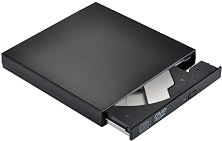 BGAZA Externe DVD Lecteur Optique CD ROM USB 2.0 Joueur CD-RW Enregistreur de Lecteur de graveur de brûleur Portail for Ordinateur Portable(Zwart)