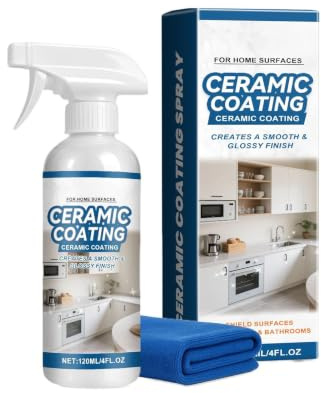 Spray De Revestimiento Cerámico: Limpiador Resistente Al Agua, Revestimient | Spray de revestimiento cerámico: limpiador impermeable, revestimiento inoxidable, protección antihuellas para cocina, baño, p