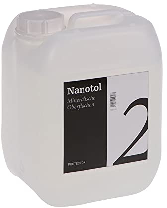 Nanotol Premium Steinimprägnierung | 5L für 100m² | 6 Jahre Langzeitschutz | Gegen Nässe, Moos & Verfärbung | Ziegel, Beton, Pflastersteine, Fassaden