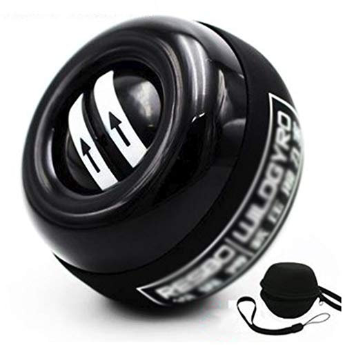 Gyroskopischer handtrainer Ball Auto Start Handgelenk Gyro Ball, Handgriff Arm Handgelenk Gyroskop, mit Handschlaufe, für Knochen und Muskeln der Arme Handgelenke