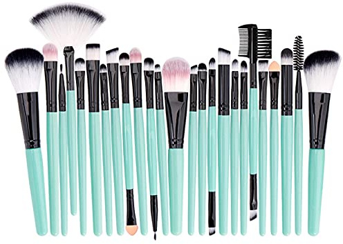 Makeupborstset foundation rouge och ögonskuggsverktyg, 25-delad G-borste för kvinnlig kosmetika