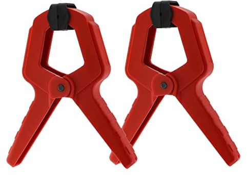 eMagTech 2 Stück Federzwingen Federklemmen Heavy Duty Starke Klemmkraft Rutschfest Griffklemmen für Holzbearbeitung Heimwerk Fotografie Modellieren DIY
