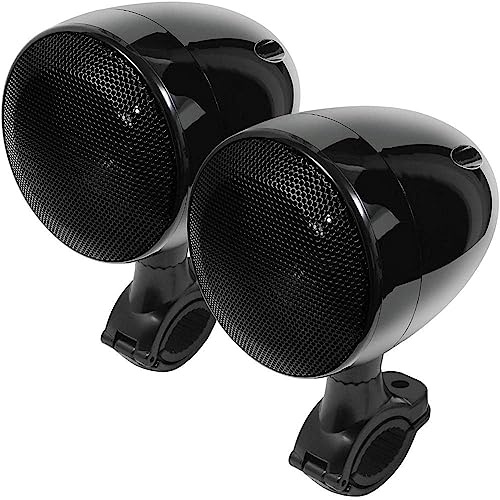 4 Altoparlanti Stereo Per Moto Bluetooth Impermeabili a Gamma Completa Da 1 a 1,5 Pollici Lettore Musicale Con Montaggio Su Manubrio Sistema Di Amplificazione Audio, Con Amplificatore Integrato In