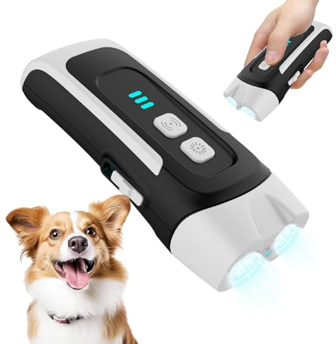 Ultraschall für Hunde, Anti-Bell-Gerät, 3 Stufen, einstellbare Frequenz, Anti-Bell-Gerät, 33 Füße, Ultraschall, Abschreckung gegen Bellen für Hunde, für den Innen- und Außenbereich