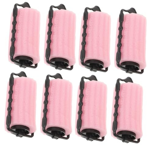 FRCOLOR 8piezas Rodillos Esponja Para Pelo Rulos Suaves Para Ondas y Rizos Herramienta Cómoda y Amigable Para Cabello Uso Casa y Salón